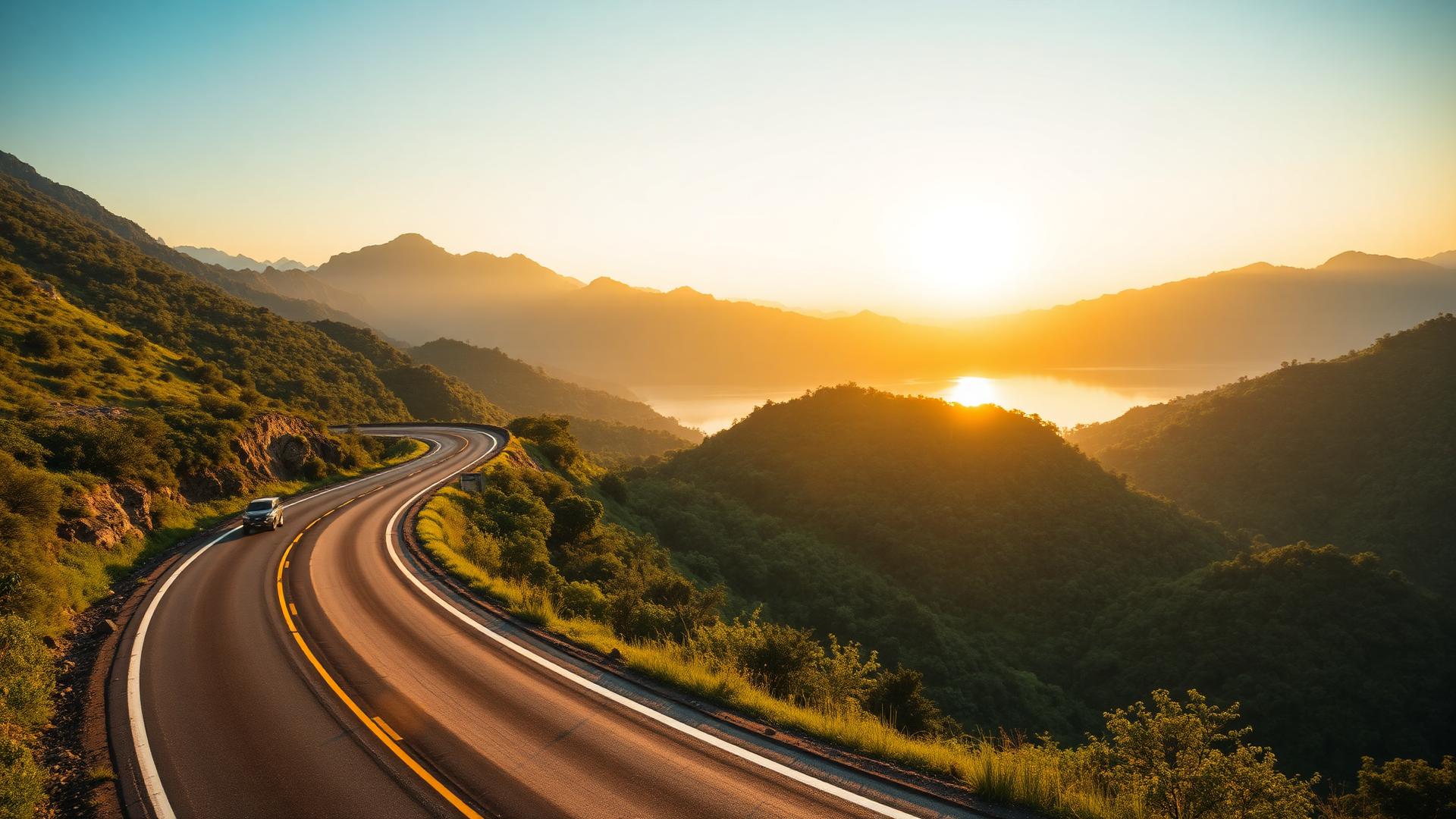 Scenic mountain road
